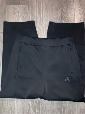 Adidas Black Performance Track Pants with Zip Pockets